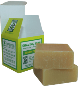 Organic Shaving Soap Lemon Fresh UnisexTwo 3.75 oz Bars5in1 (Shave Shampoo Cond. Body & Beard Soap) Certified Organic by Oregon TilthMade W/Softening Butters & Oils & Org. Lemon Essen. Oil Lemon Fresh 3.75 Ounce (Pack of 2)