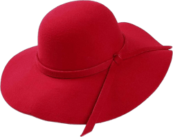 Women Wool Floppy Hat Vintage Wide Brim Felt Cap Fashion Bow Fedora Hat