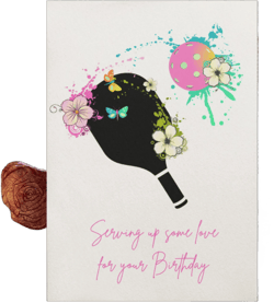 Pickleball Birthday Card Template, Mather&#39;s day Pickleball card, Canva Editable, PDF, JPG, PNG | Printable
