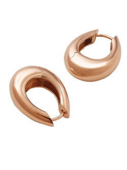 Chakra Icon 18-karat rose gold hoop earrings