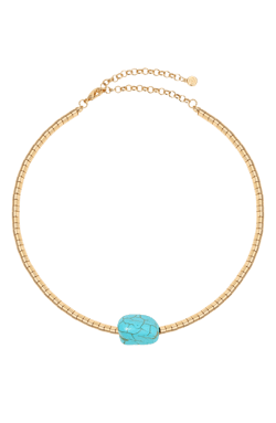 Ettika Turquoise Pendant Bead Necklace