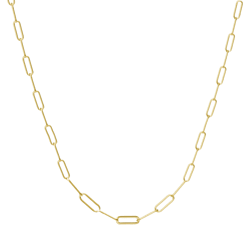 Donatello Gian Sterling Silver Gold-Tone Paperclip Necklace