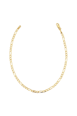Oradina 14K Gold Florentine Figaro Petite Anklet