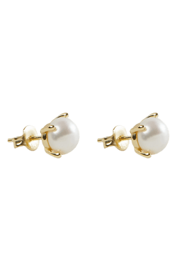 Argento Vivo Sterling Silver Freshwater Pearl Stud Earrings