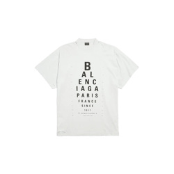 Women's Optical T-shirt Oversized in White