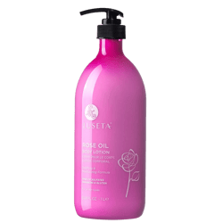 Luseta Rose Scented Body Lotion for Women 33.8oz, Moisturizing Body Lotion with Natural Rosa Rugosa Flower Extract, Sulfate & Paraben Free