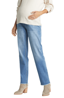 1822 Denim Over the Bump Relaxed Straight Leg Maternity Jeans