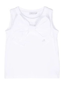 oversized-bow sleeveless top