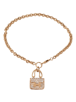 18kt rose gold Amulette Constance diamond bracelet
