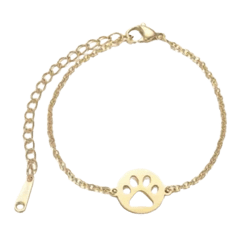 LoveyPaws Link Charm Paw Print  Bracelet