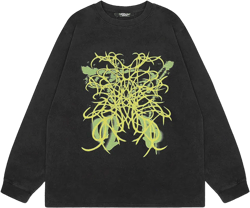 Men Long Sleeve Shirt Washed Long Sleeve Bottoming T-shirt Men and Women Ins