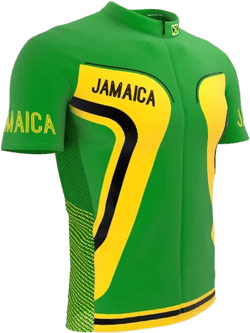 ScudoPro Jamaica Full Zipper Bike Short Sleeve Cycling Jersey for Men 3X-Large Multicolored