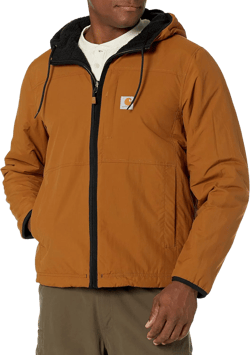 Carhartt mens Rain Defender® Relaxed Fit Fleece Reversible Jacket