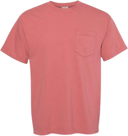 Comfort Colors Adult Garment-Dyed Heavyweight Pocket T-Shirt, L, Cumin