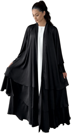 Women's Elegant Open Abaya Robe