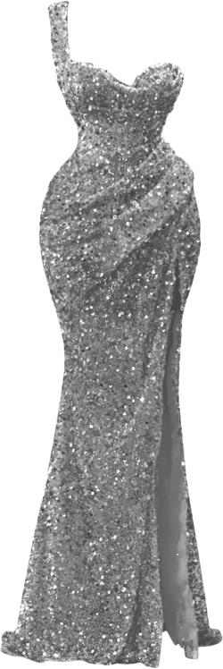 Sparkly Sequin Mermaid Prom Dress for Women 2025 Long One Shoulder Formal Evening Party Gowns with Slit 10 Silver