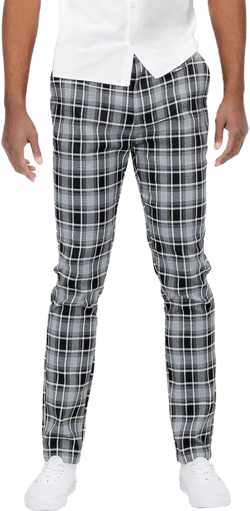 Plaid Trouser Pants
