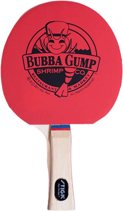 Bubba Gump Shrimp Co. Bubba Gump Collectors Stigga Tournament-Grade Ping Pong Paddle with Comfort Grip – 1 count