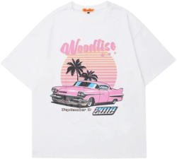 Men T Shirt Short Sleeve Hip Hop Retro Men's and Women's round Neck Loose-Fitting Casual T-shirt