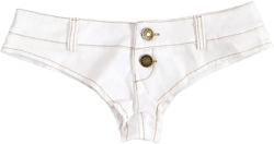 Women's Jean Shorts Sexy Booty Shorts Low Waist Mini Denim Shorts Bikini Shorts Hot Pants Medium White
