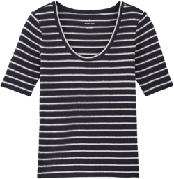 The Vintage Rib Scoop-Neck Top