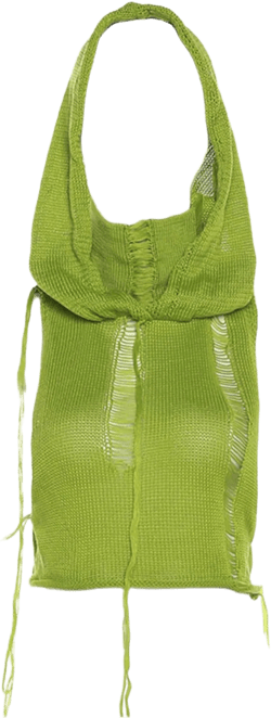 Women Knitted Hoodie Sweater Vest Sexy Sleeveless Hollow Out Hooded Crop Top Streetwear Rave Oufit