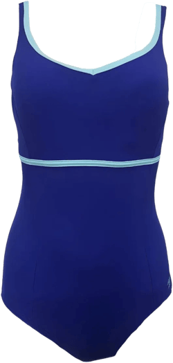 SPEEDO Women's Fitness Hydro Bra One Piece Swimsuit, Blue, 10