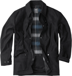 CQR Men's Flannel Lined Shirt Jackets, Long Sleeved Rugged Plaid Cotton Brushed Suede Shirt Jacket