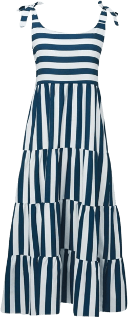PTOLOCIF Womens Striped Print Sleeveless Maxi Dress Tie Strap Square Neck Ruffle Boho Dresses Flowy A Line Beach Long Dress