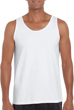 Fashion Gildan 2200 Cotton Tank Top White XXX-Large