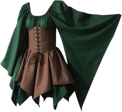Renaissance Dress Faire Costume Women Medieval Irish Viking Dress
