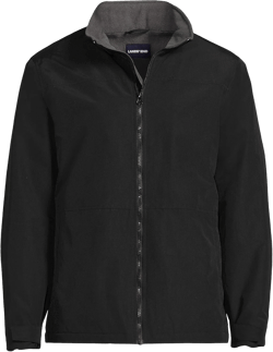 Lands' End Men's Sport Squall Jacket Large Black
