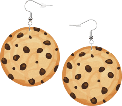 Faux Leather Earrings For Women Dangle Lightweight Round Earrings