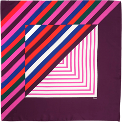 Super Stripe 35" Silk Square Scarf
