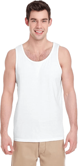 Gildan Adult Tank Top, Heavy Cotton G 5200 White