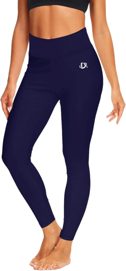 Deerose Women's Surf Swimming Leggings Swim Tights UPF 50+ Swimsuit Pants Quick Dry High Waisted Wetsuit Pants XL Navy