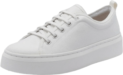 ABEO Jumpstreet Bungee Sneakers for Women | Arch Support Sneakers | No-tie Women's Sneakers | Fashion Sneakers | Built-in Orthotic Insole 9 White Canvas