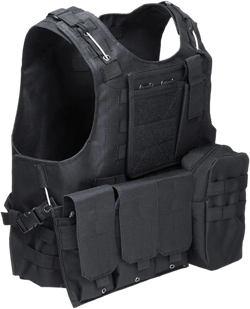 ATAIRSOFT Tactical Vest Airsoft MOLLE RRV Hunting Adjustable Plate Carrier with Pouches Black