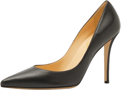 FOWT Women Closed Pointed Toe Slip On Pumps Stiletto High Heel Fashion Low-Cut Silhouettes Wedding Party Office Solid Dress Shoes Size 4-16 US 13 Black