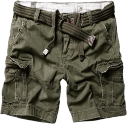 Ornrjfll Cargo Short Men Designer Summer Breeches Bermuda Male Cotton Multi Pocket Retro Shorts Army EN8 34 | Amazon.com