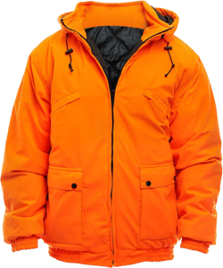TrailCrest by Treel Men's Safety Blaze Orange Insulated & Waterproof Tanker Jacket