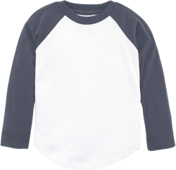 Classic Baseball Tee - White & Steel