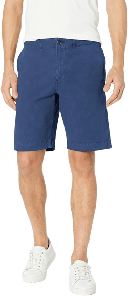 Billy Reid Men's Clyde Cotton Chino Shorts 30 Dress Blues Pima Cotton