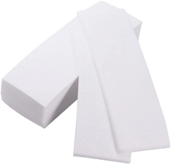 Beauty Non Woven, 100 Pieces Fabric Wax Strip Natural Muslin Epilating Strips Waxing Strips Pre- Cut Strips for Body Facial Hair Removal Women Men Arms Legs, 2. 8 x 8. 7 Inch