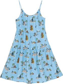 Star Wars Darth Vader Boba Fett R2-D2 Womens Matching Family Cami Dress Mom Dress Large