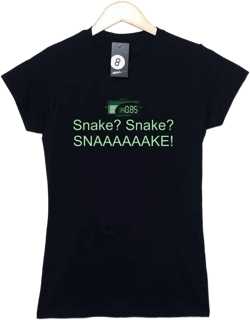 Snaaaaaake Fitted Womens T-Shirt