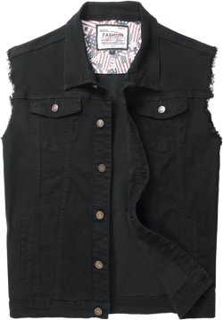 Men's Denim Vest,Sleeveless Jean Jacket Ripped Stretchy Distressed Battle Vest for Men Sleeve Less Outerwear 938black 3X-Large