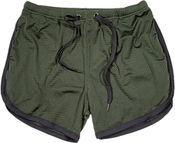 Mens Shorts Summer Breathable Quick Drying Gym Shorts Elastic Waist Drawstring Running Shorts Casual Mesh Beach Shorts