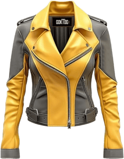 Women's Biker Multi Color Leather Jacket, Leather Biker Jacket for Women, Faux Leather Biker Bomber Jacket
