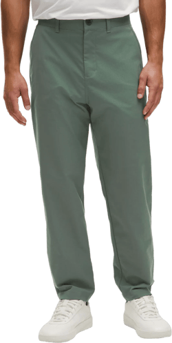 Relaxed-tapered Smooth Twill Trouser Cropped In Green